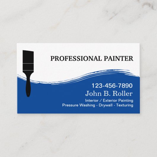 Visitekaartjes schilderen (Voorkant)