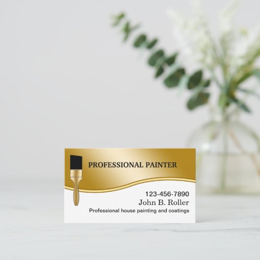 Visitekaartjes schilderen (Staand voorkant)