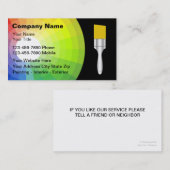 Visitekaartjes schilderen (Voorkant / Achterkant)