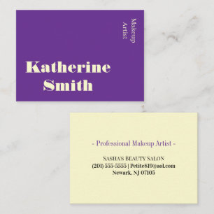 Visitekaartjes, Schoonheidssalon Make-up Artiest P Visitekaartje