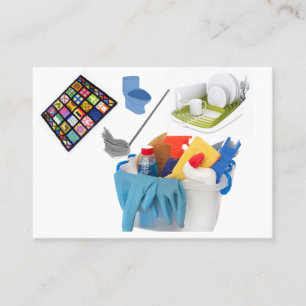 Visitekaartjes, schoonmaakdiensten Visitekaartjes