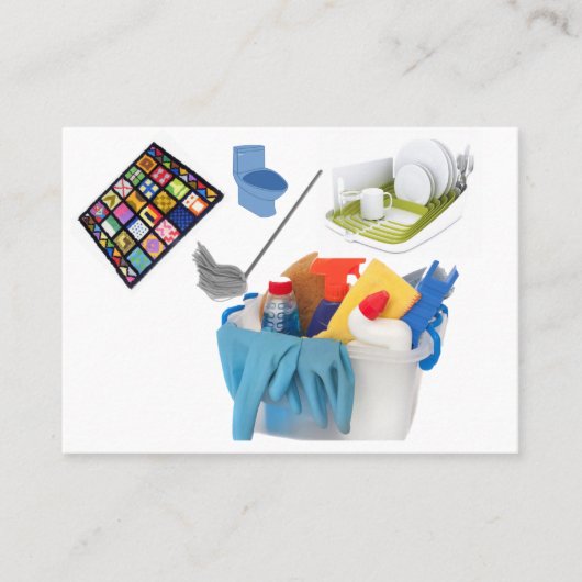 Visitekaartjes, schoonmaakdiensten Visitekaartjes (Voorkant)