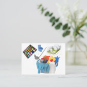 Visitekaartjes, schoonmaakdiensten Visitekaartjes (Staand voorkant)