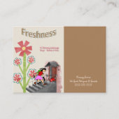 Visitekaartjes, schoonmaakster visitekaartje (Voorkant)