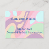 Visitekaartjes, schoonmaken Lady Pastel Visitekaartje (Voorkant)