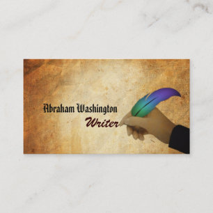 Visitekaartjes schrijver