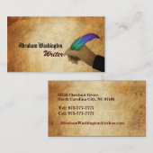 Visitekaartjes schrijver (Voorkant / Achterkant)