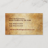 Visitekaartjes schrijver (Achterkant)