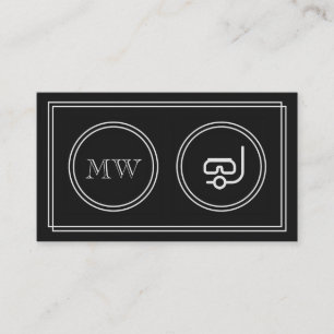 visitekaartjes "Silent Movie" Diving Instructor