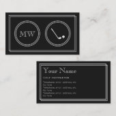 visitekaartjes "Silent Movie" Golf Instructor (Voorkant / Achterkant)