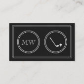 visitekaartjes "Silent Movie" Golf Instructor (Voorkant)