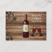 Visitekaartjes, slijterij visitekaartje (Achterkant)