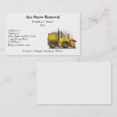 Visitekaartjes sneeuwploeg (Voorkant / Achterkant)
