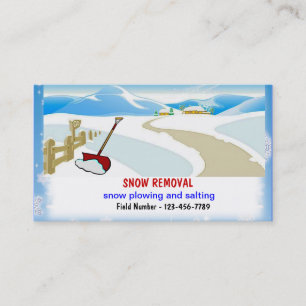 Visitekaartjes sneeuwruimen