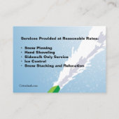 Visitekaartjes sneeuwruimen (Achterkant)