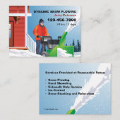 Visitekaartjes sneeuwruimen (Voorkant / Achterkant)