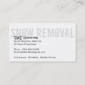 Visitekaartjes sneeuwruimen (Achterkant)