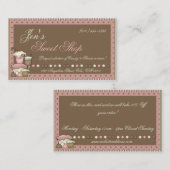 visitekaartjes : Snoep, koekjes en suikerbiet (Voorkant / Achterkant)