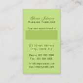 VISITEKAARTJES SPA & Beauty Resort Afsprakenkaartje (Achterkant)