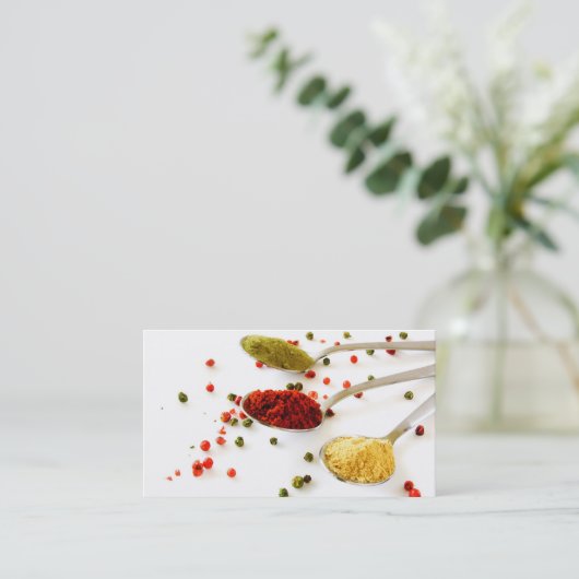 Visitekaartjes specerijen (Staand voorkant)