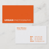 visitekaartjes > stadsfotografie [oranje] (Voorkant / Achterkant)