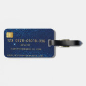 Visitekaartjes-stijl Bagagelabel (Achterkant horizontaal)