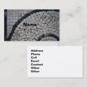 visitekaartjes Stone2-Monogram (Voorkant / Achterkant)