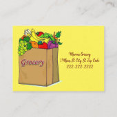 Visitekaartjes, supermarkt Visitekaartjes (Achterkant)