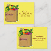 Visitekaartjes, supermarkt Visitekaartjes (Voorkant / Achterkant)