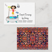 Visitekaartjes, tapijtreiniging visitekaartje (Voorkant / Achterkant)