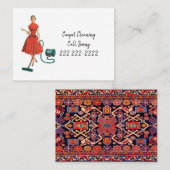 Visitekaartjes, tapijtreiniging visitekaartje (Voorkant / Achterkant)