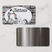 Visitekaartjes tattoo Sjabloon (Voorkant / Achterkant)