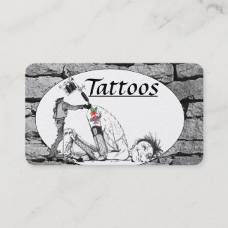 Visitekaartjes tattoo Sjabloon