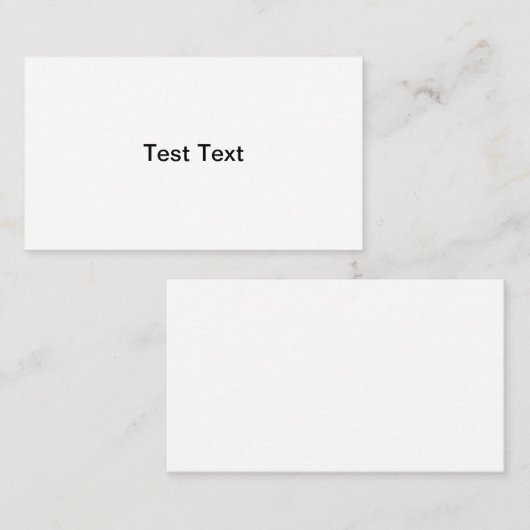 Visitekaartjes testen (Voorkant / Achterkant)