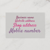 Visitekaartjes - The Cake Makers Design2 (Achterkant)