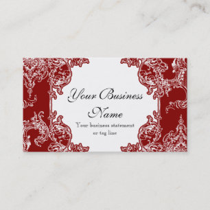 visitekaartjes - Toile Damask Swirl Floral Baroque