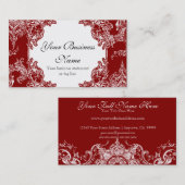 visitekaartjes - Toile Damask Swirl Floral Baroque (Voorkant / Achterkant)