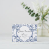 visitekaartjes - Toile Damask Swirl Floral Baroque (Staand voorkant)