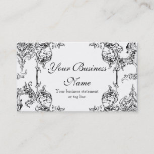 visitekaartjes - Toile Damask Swirl Floral Baroque
