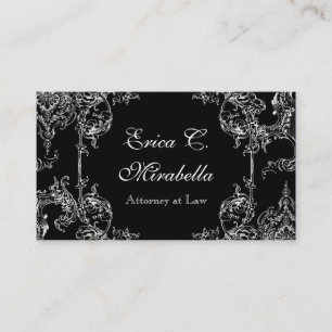 Visitekaartjes - Toile Damask Swirl Floral Baroque