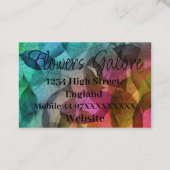 Visitekaartjes - Transparant blad Design2 (Achterkant)