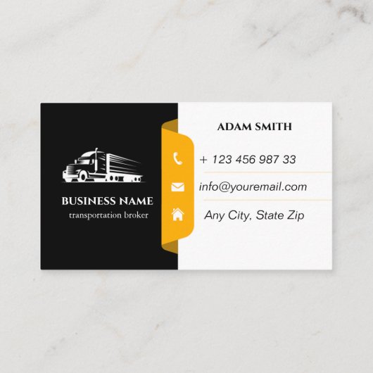 visitekaartjes transportmakelaar (Achterkant)