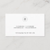 Visitekaartjes Typografie Modern minimalist (Achterkant)