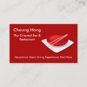 Visitekaartjes uit Chinees/Japans restaurant voor  (Voorkant)