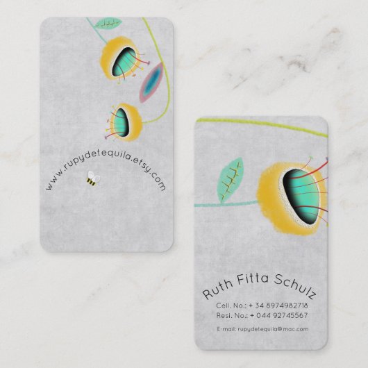 Visitekaartjes Uniek (Voorkant / Achterkant)