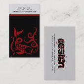 visitekaartjes van 350 ml (rood) (Voorkant / Achterkant)