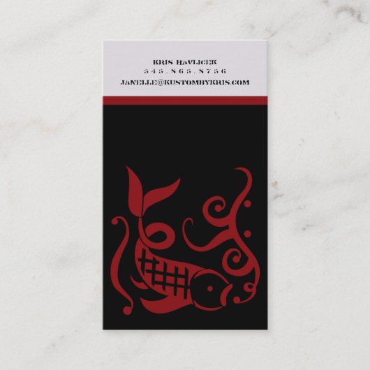 visitekaartjes van 350 ml (rood) (Voorkant)