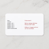 Visitekaartjes van aandelen van lage kwaliteit (Voorkant)