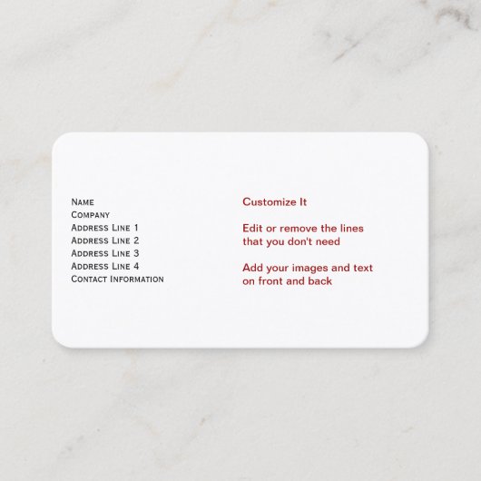 Visitekaartjes van aandelen van lage kwaliteit (Voorkant)