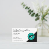 Visitekaartjes van aanstelling van dierenarts (Staand voorkant)